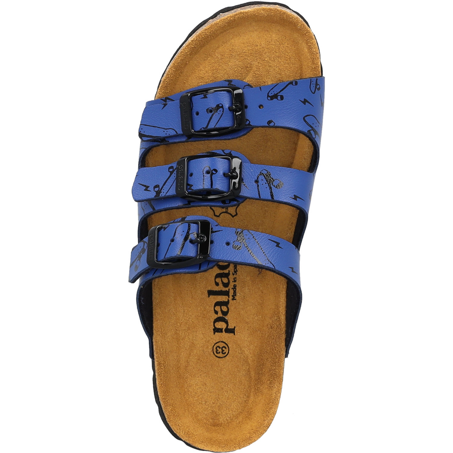 Palado Kids Capri B Print, Pantoletten, Kinder, Blau Skater