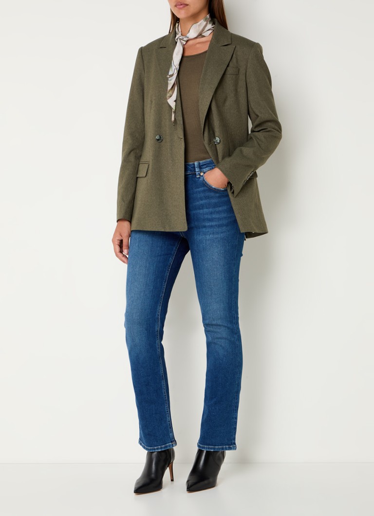 Τζιν Mos Mosh Everest slim fit μεσαίου ύψους σε σκούρο χρώμα
