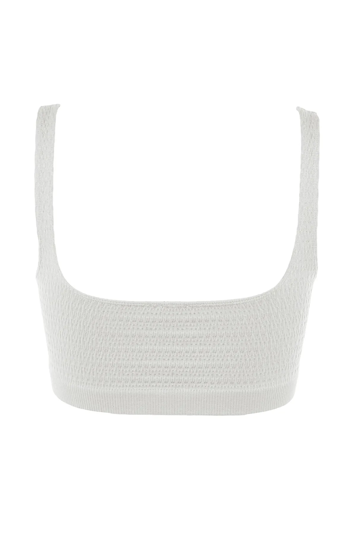 Trendyol Collection  Ecrufarbener nahtloser/nahtloser Bralette-Strick-BH THMAW23SU00134