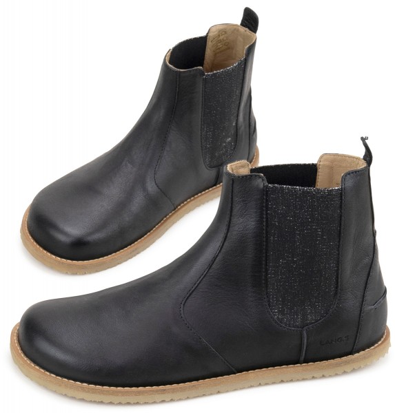 LANG.S ~ Luna Chelsea Boot Leder ~ Black