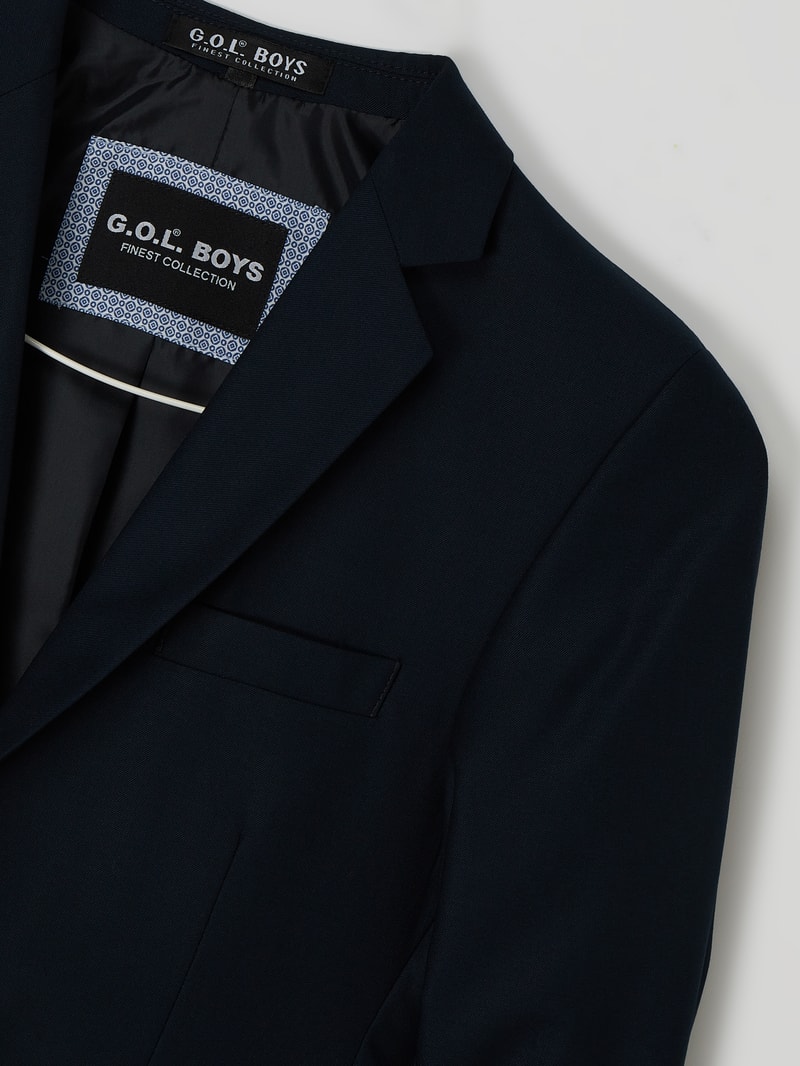 Regular Fit Anzug mit Viskose-Anteil in marineblau