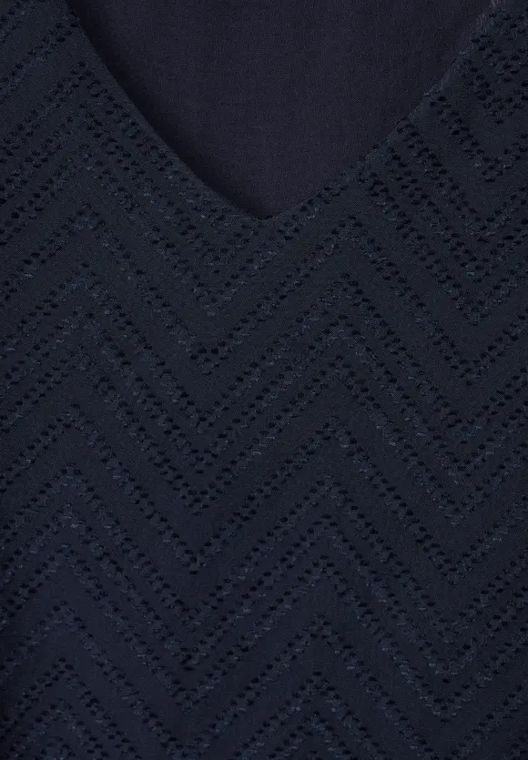 Street One Bluse mit Smokdetails