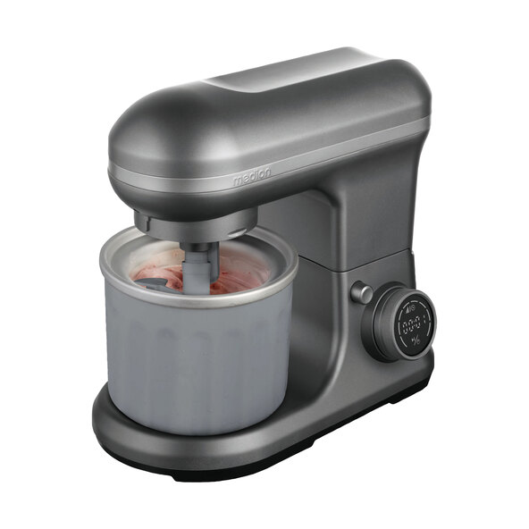 Küchenmaschine Digital mit Eisschüssel, titan (MD 18420)