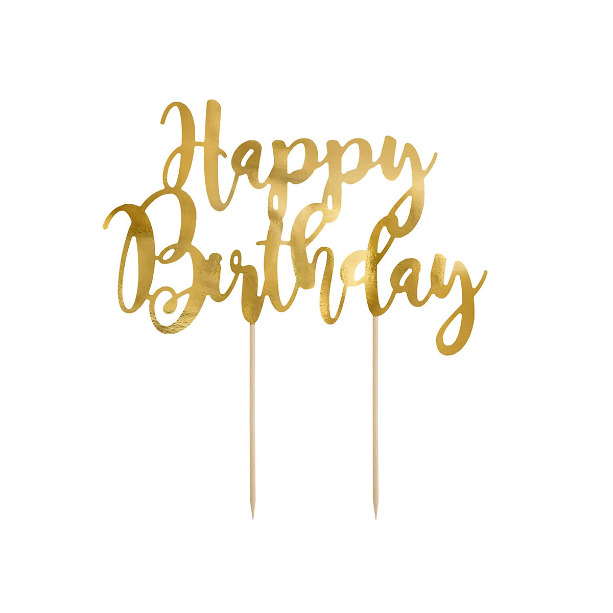 Cake Topper Happy Birthday, verschiedene Farben, 22cm