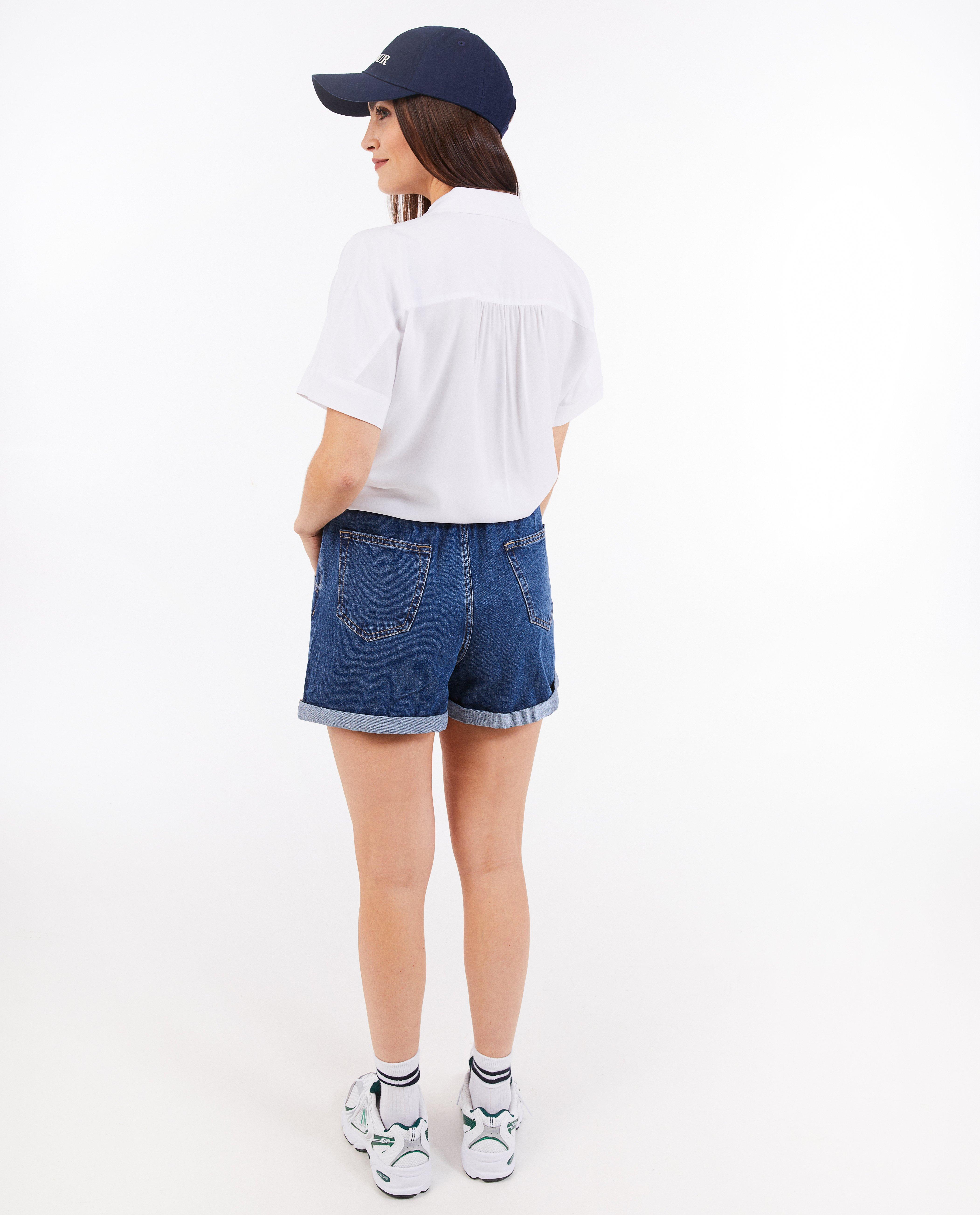 Pantaloni scurți din denim Sora Blue, albastru închis