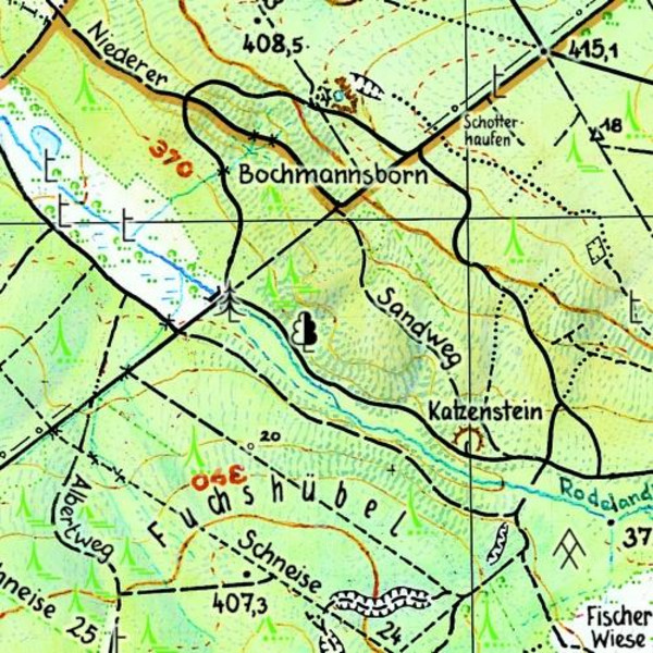 Tharandter Wald 1 : 20 000 - Wanderkarte