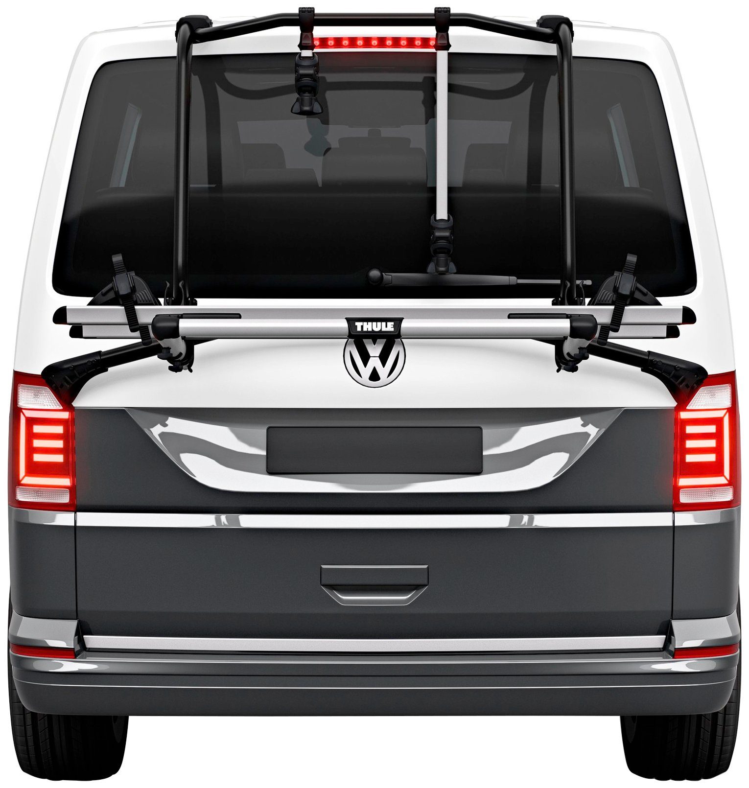 Thule Heckfahrradträger WanderWay 2Bike, für max. 2 Räder, (1-tlg), passend für VW T6