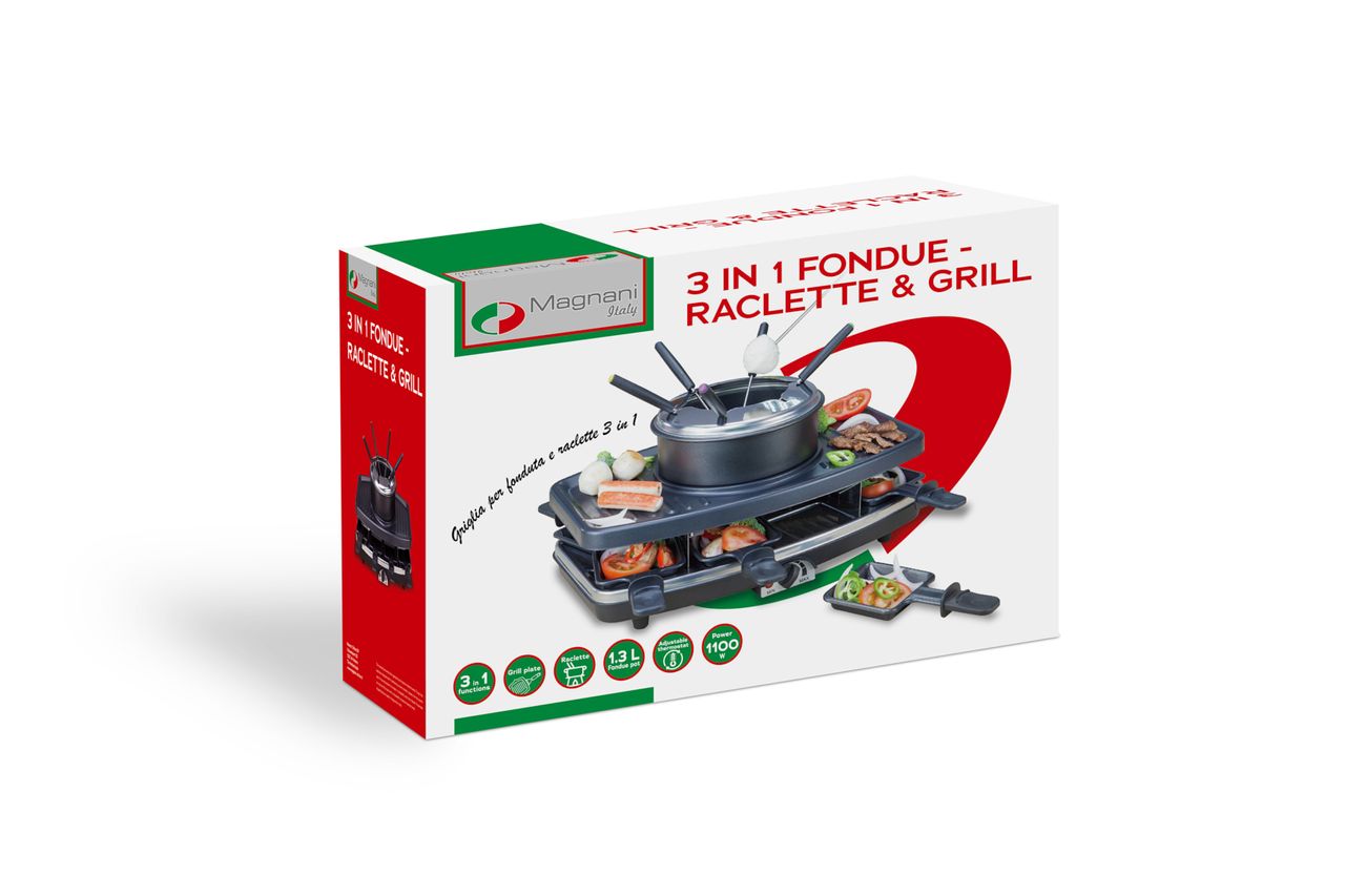 Magnani 3-in-1-Raclette-Set