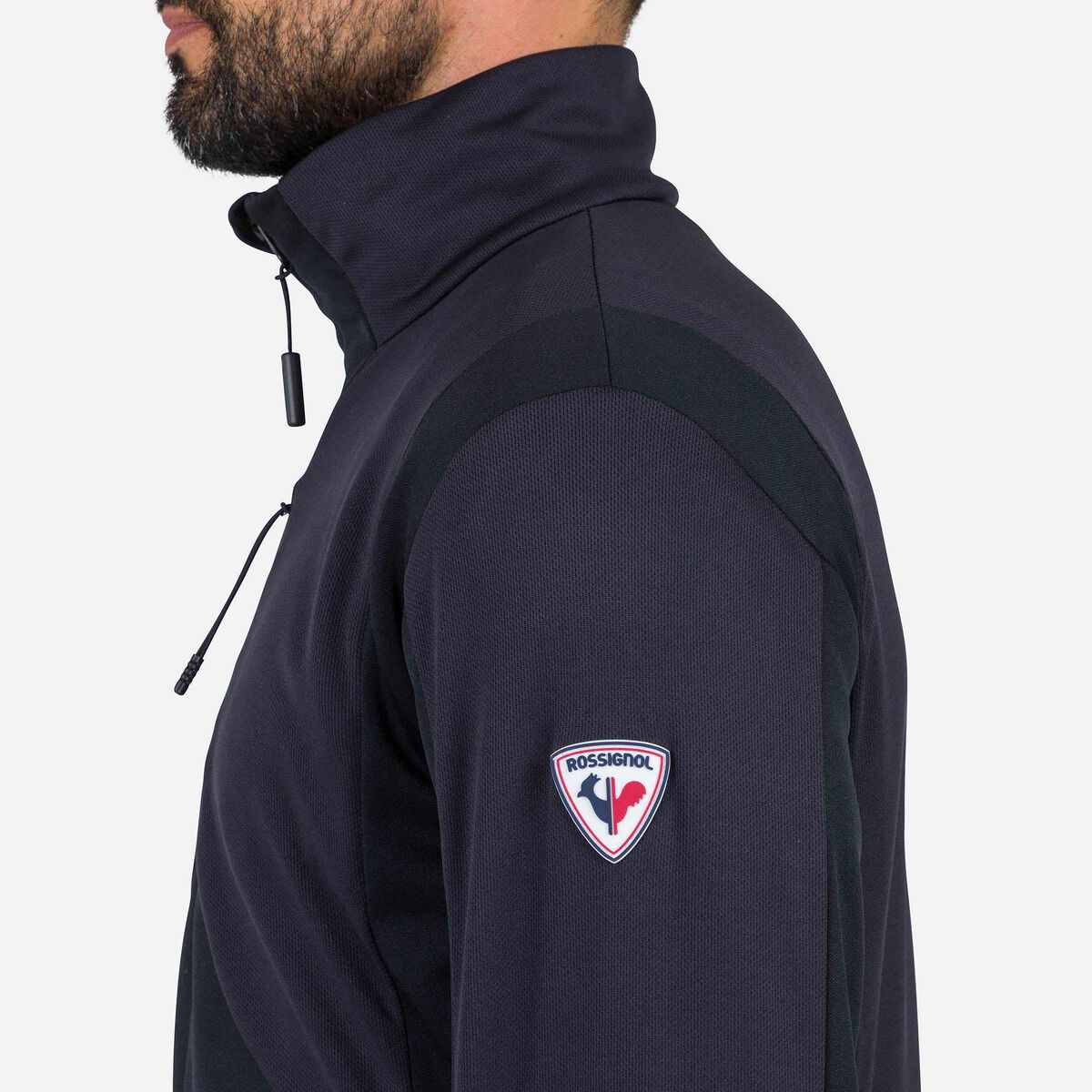 Herrenfleecejacke mit durchgehendem Reißverschluss Diretta