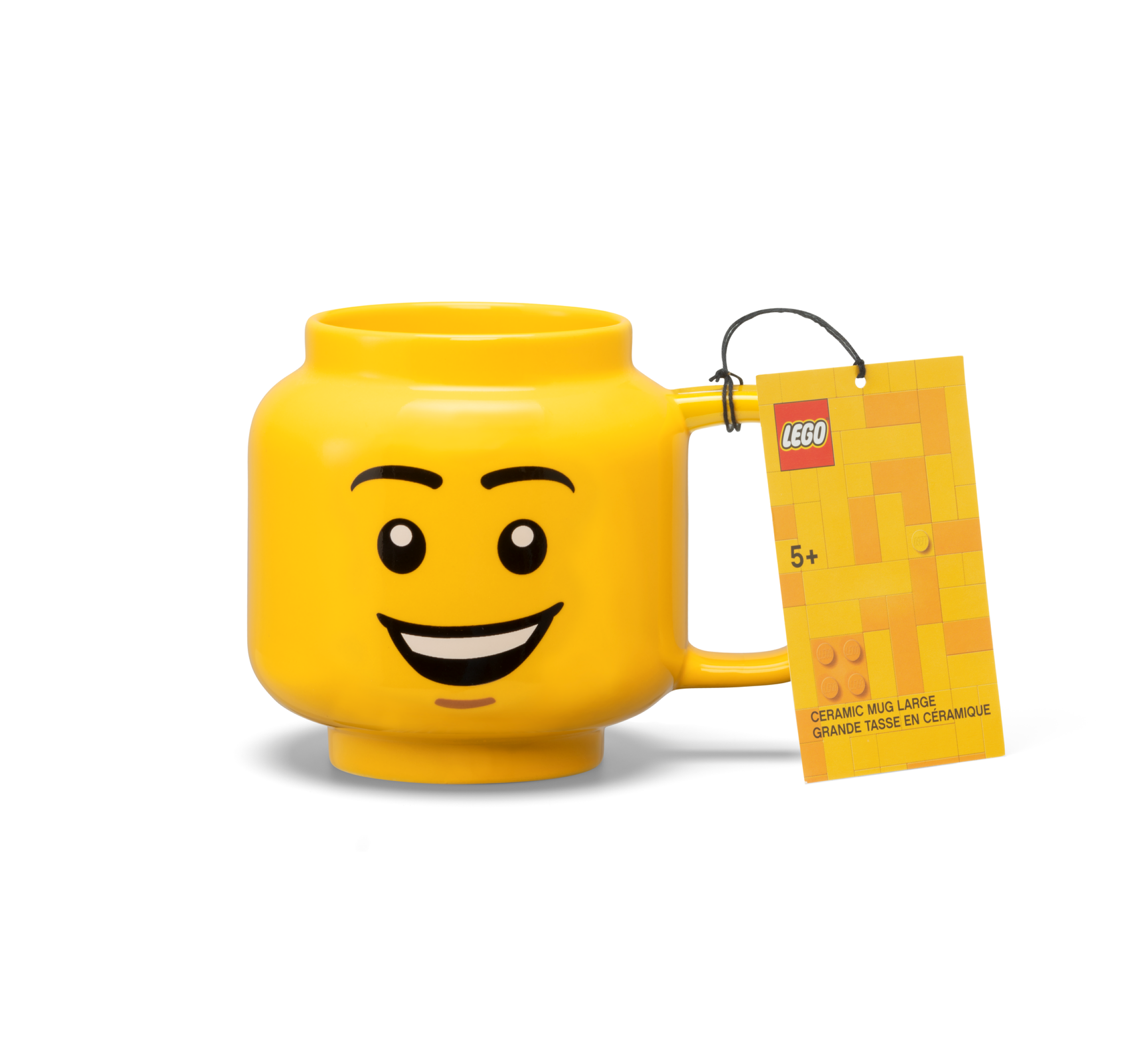 Keramikbecher mit fröhlichem Jungengesicht 5007877