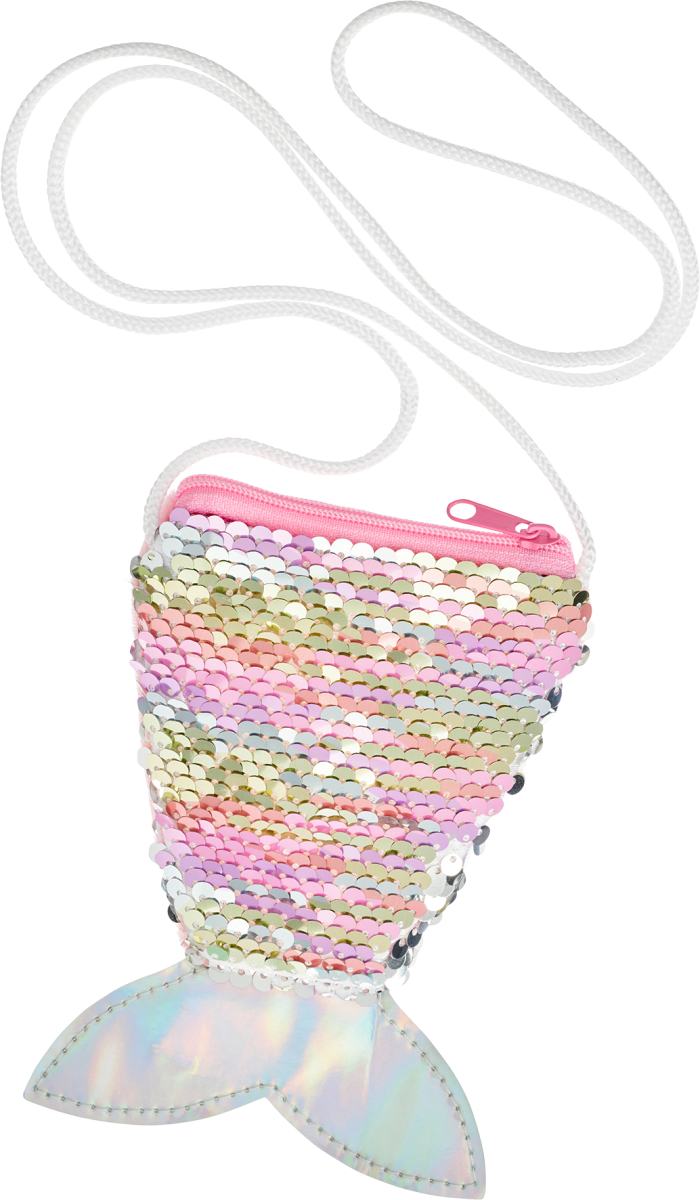 Tasche Meerjungfrauenflosse mit Pailletten, 1 St