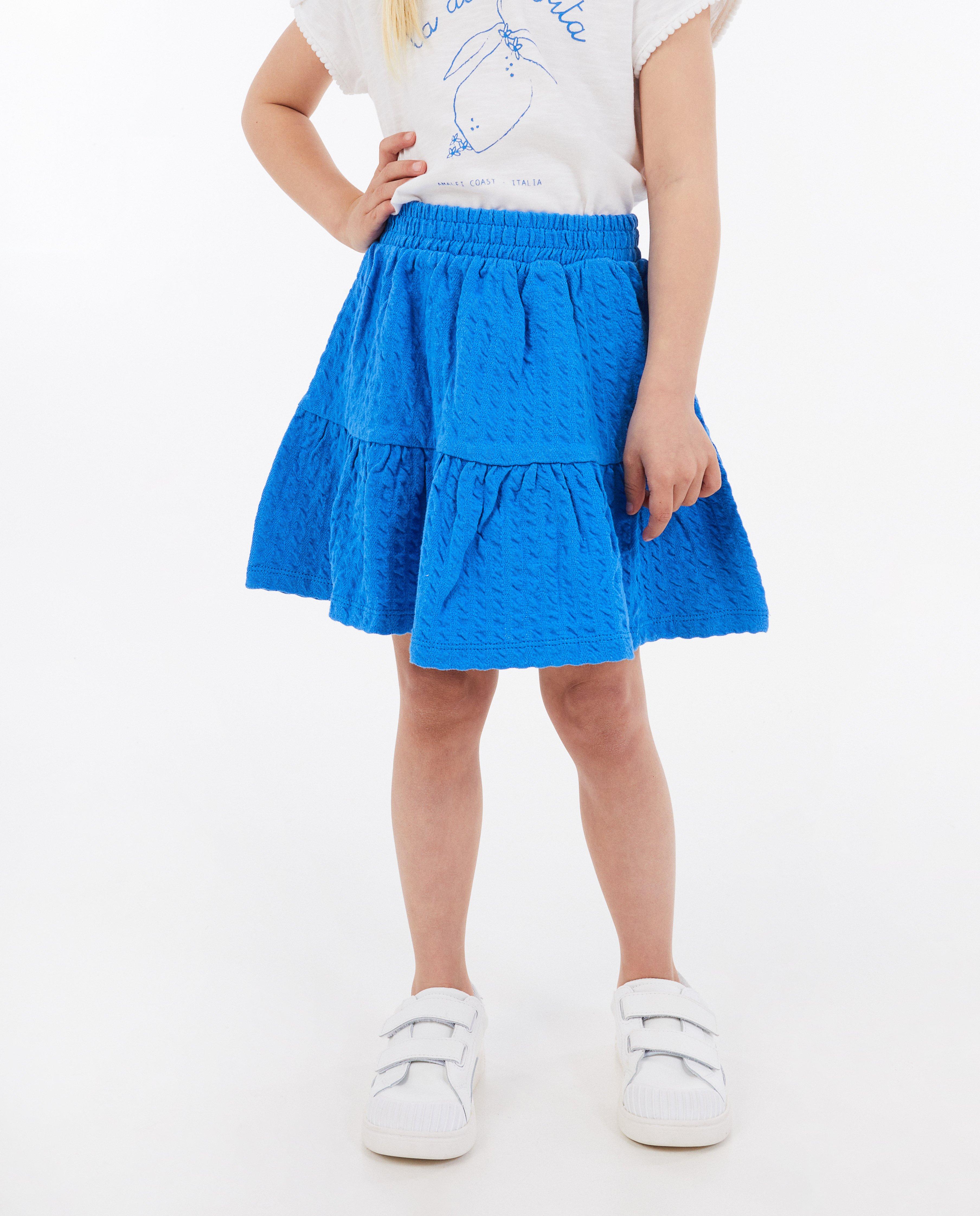 Milla Star Blue texturált kék szoknya