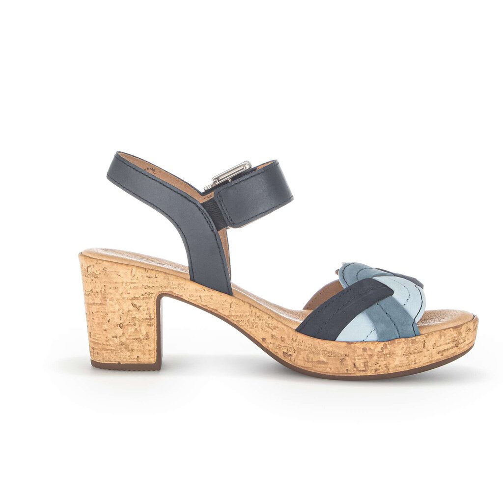 Gabor fashion Plateau Sandale blau