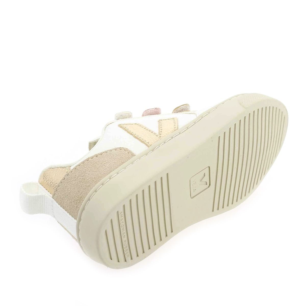 Veja  V-10 VELCRO E22 - Blanc Platine