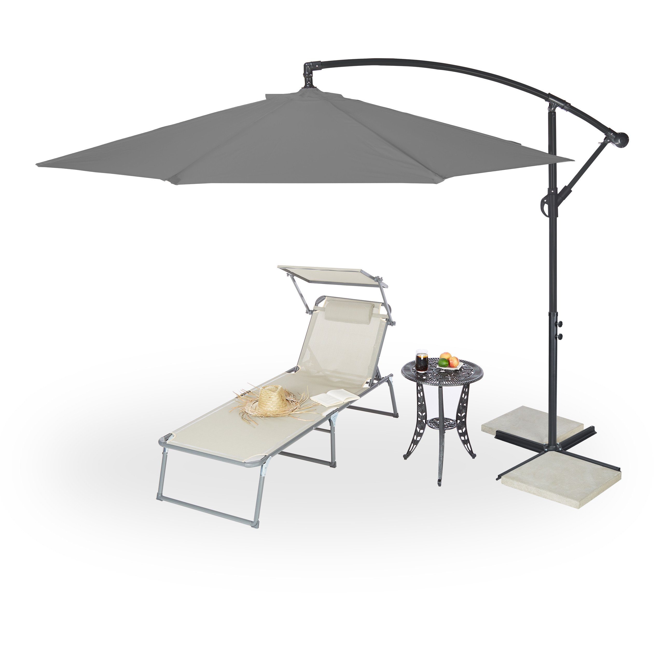 relaxdays Ampelschirm Ampelschirm D: 300 cm