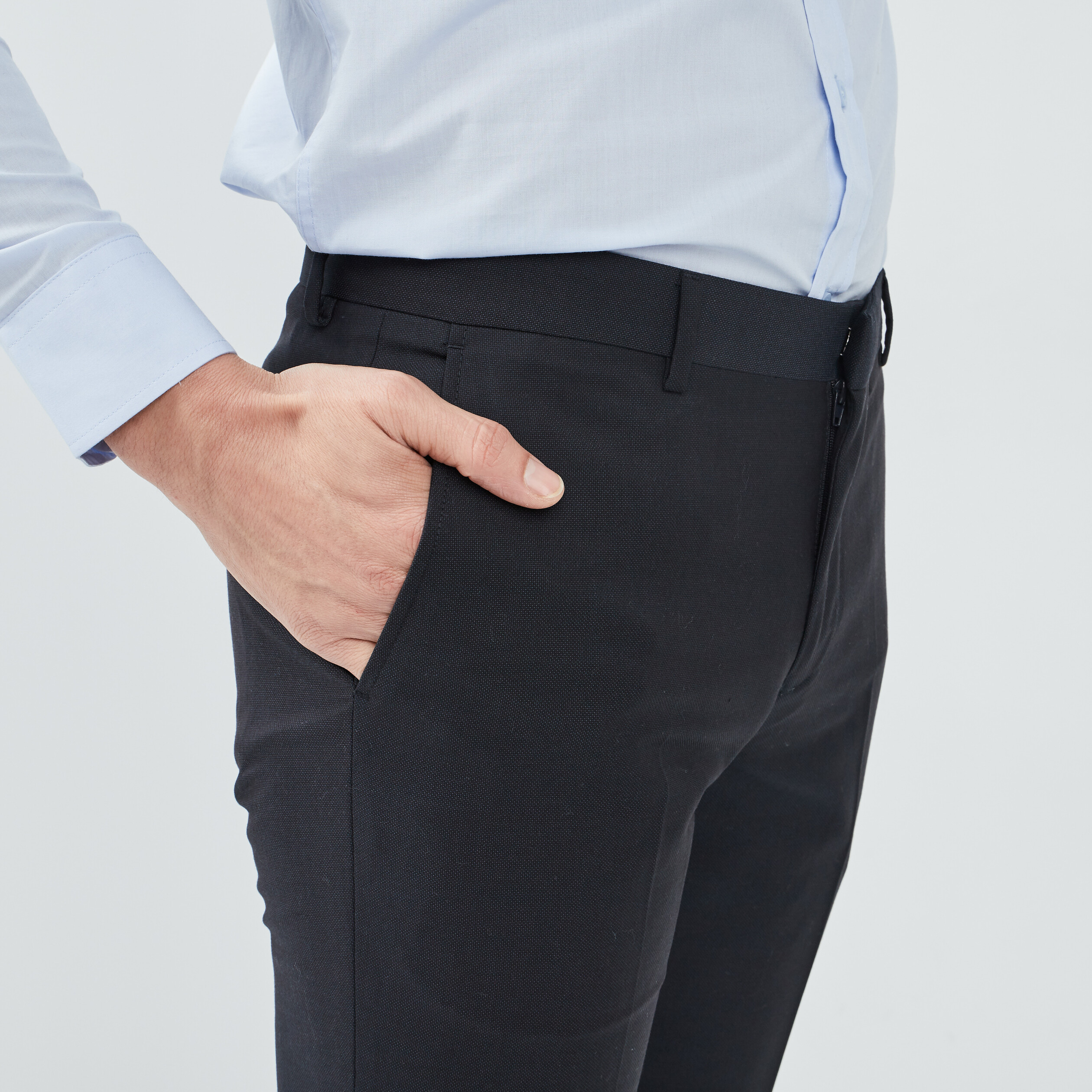 Pantalon slim bleu homme | La Halle
