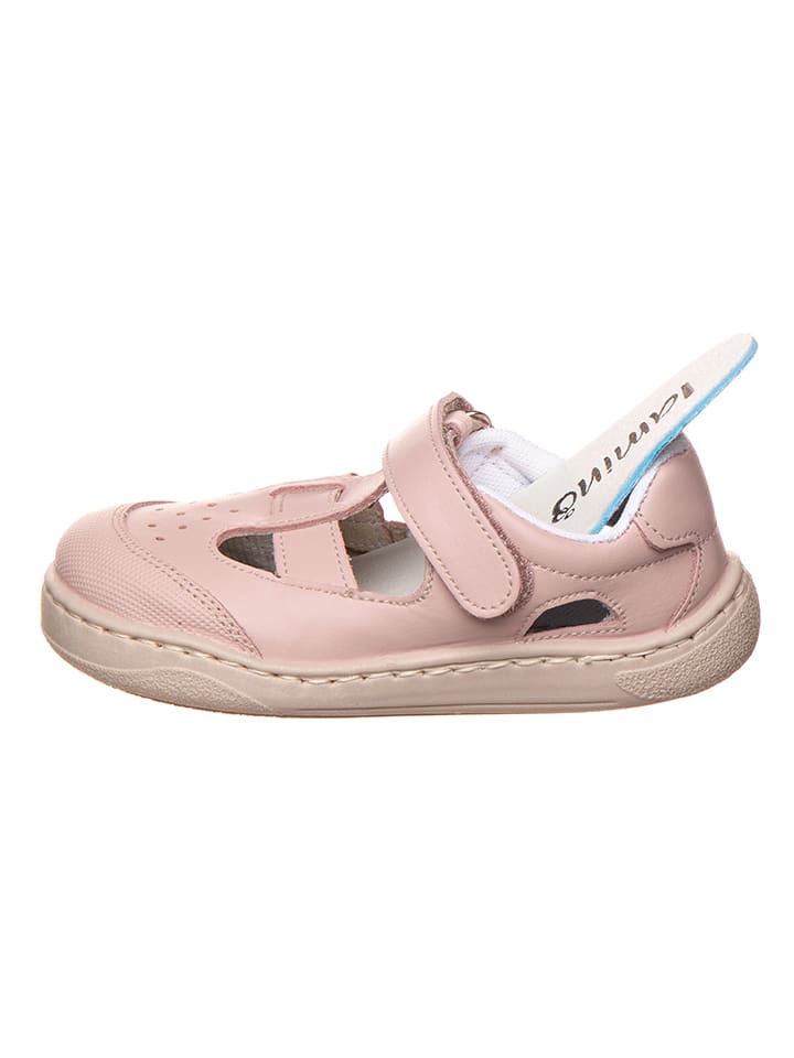 lamino Leder-Barfuß-Halbsandalen in Rosa günstig kaufen 33