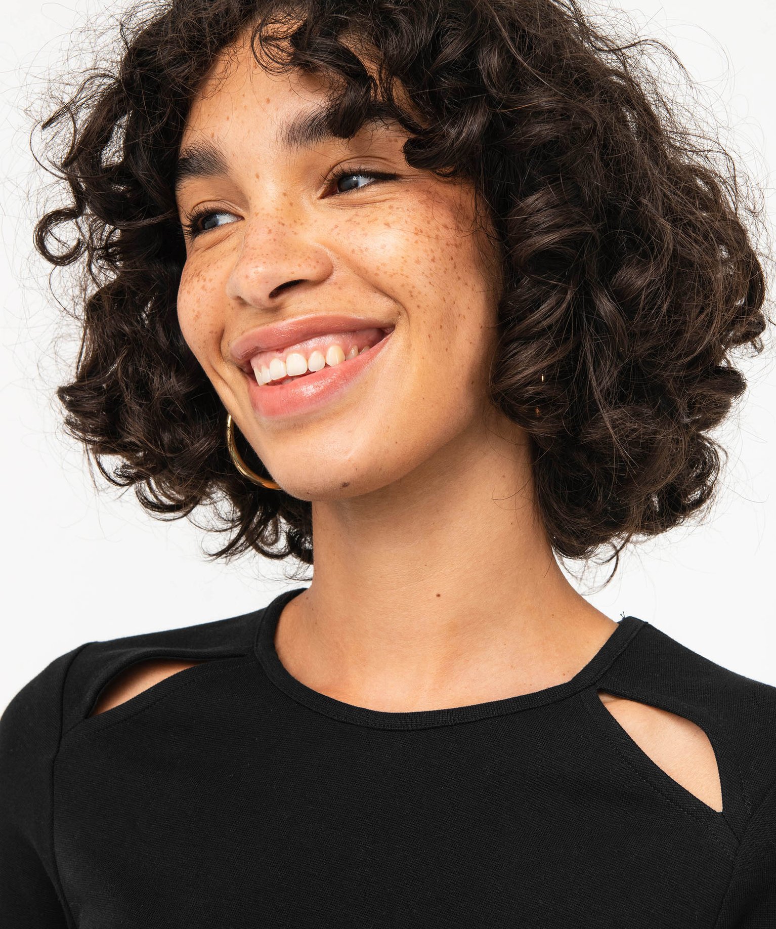 Robe en maille à manches longues femme noir | GEMO