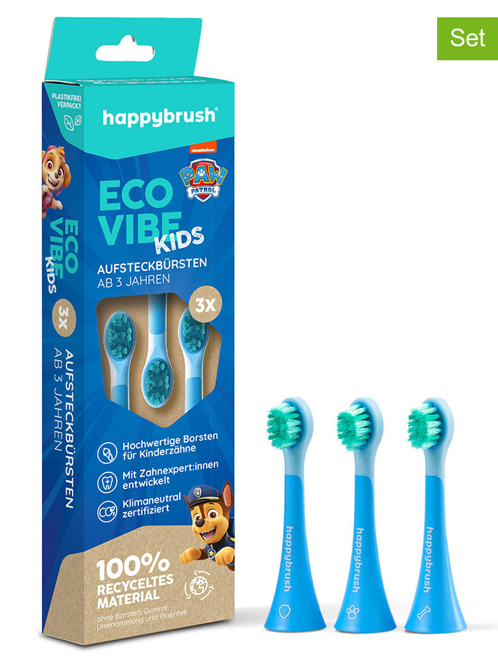 Happy Brush 6er-Set: Aufsteckbürsten 