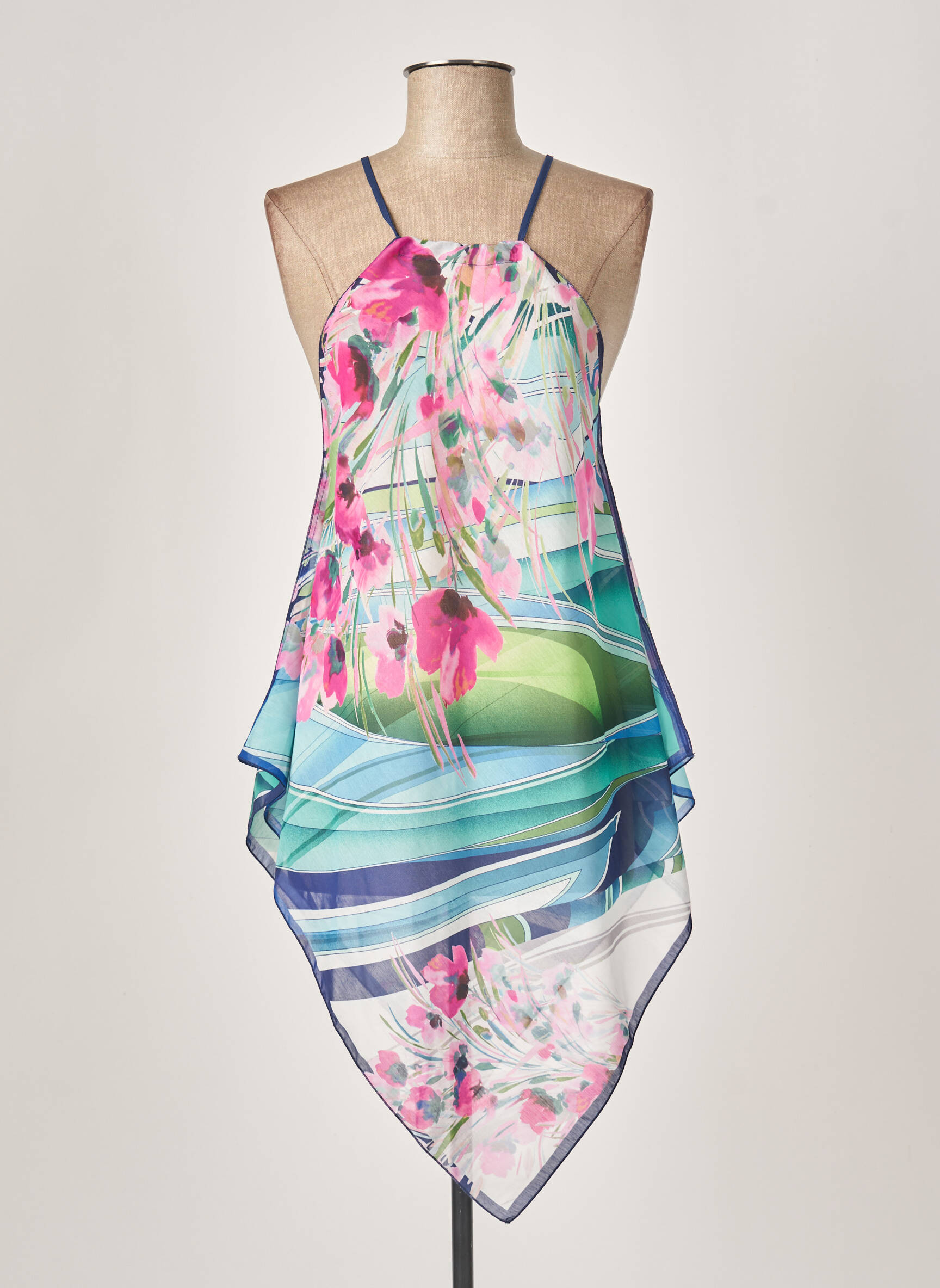 Luna Di Seta Tuniquemanchelongue Femme couleur bleu
