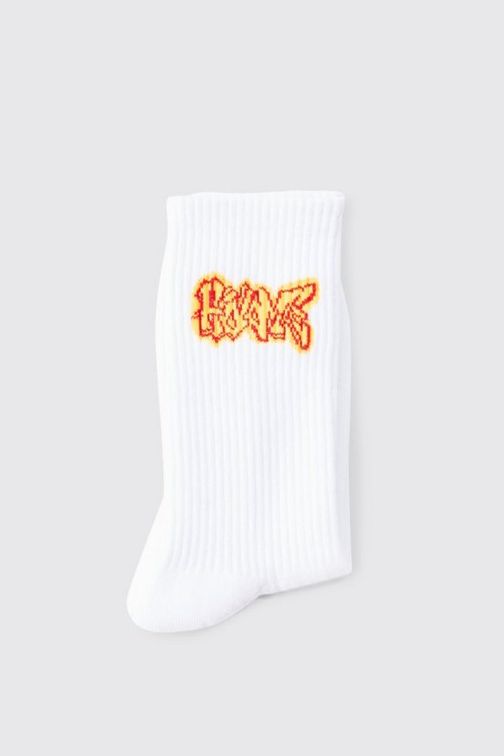 Socken mit Home Graffiti-Logo