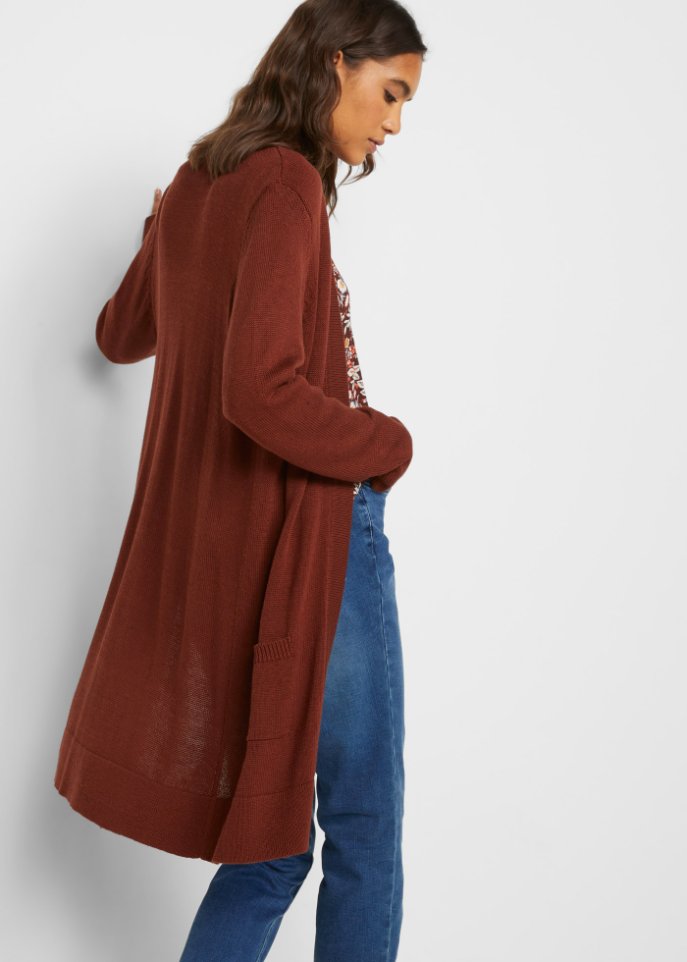 Longstrickjacke, Langarm