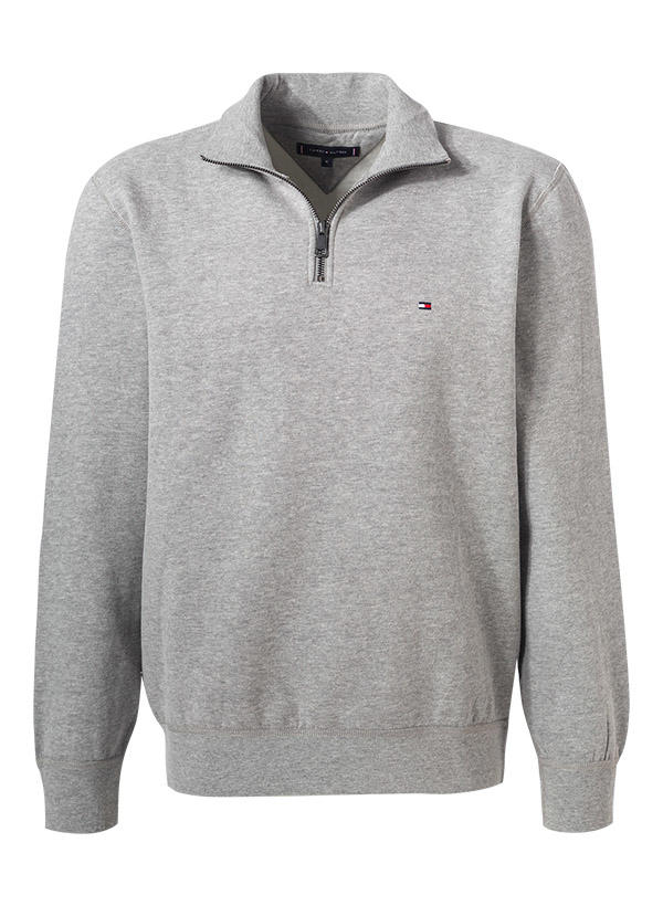 Tommy Hilfiger, Troyer, Baumwolle, grau meliert