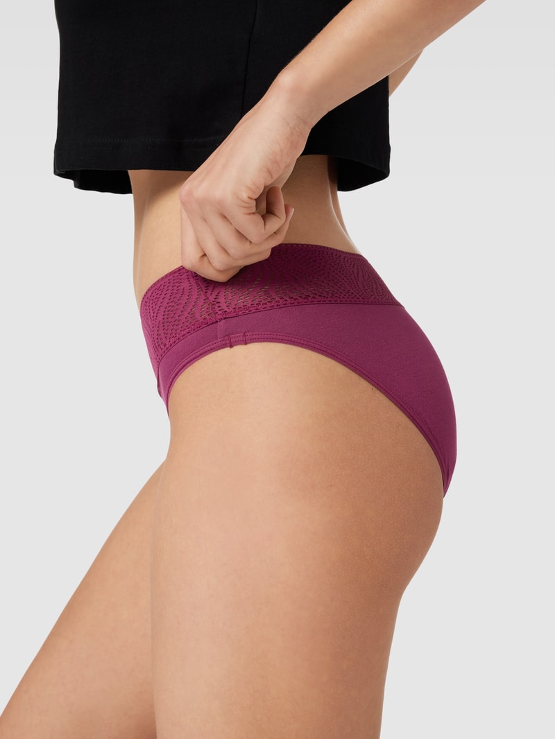 Slip aus Spitze in bordeaux rot