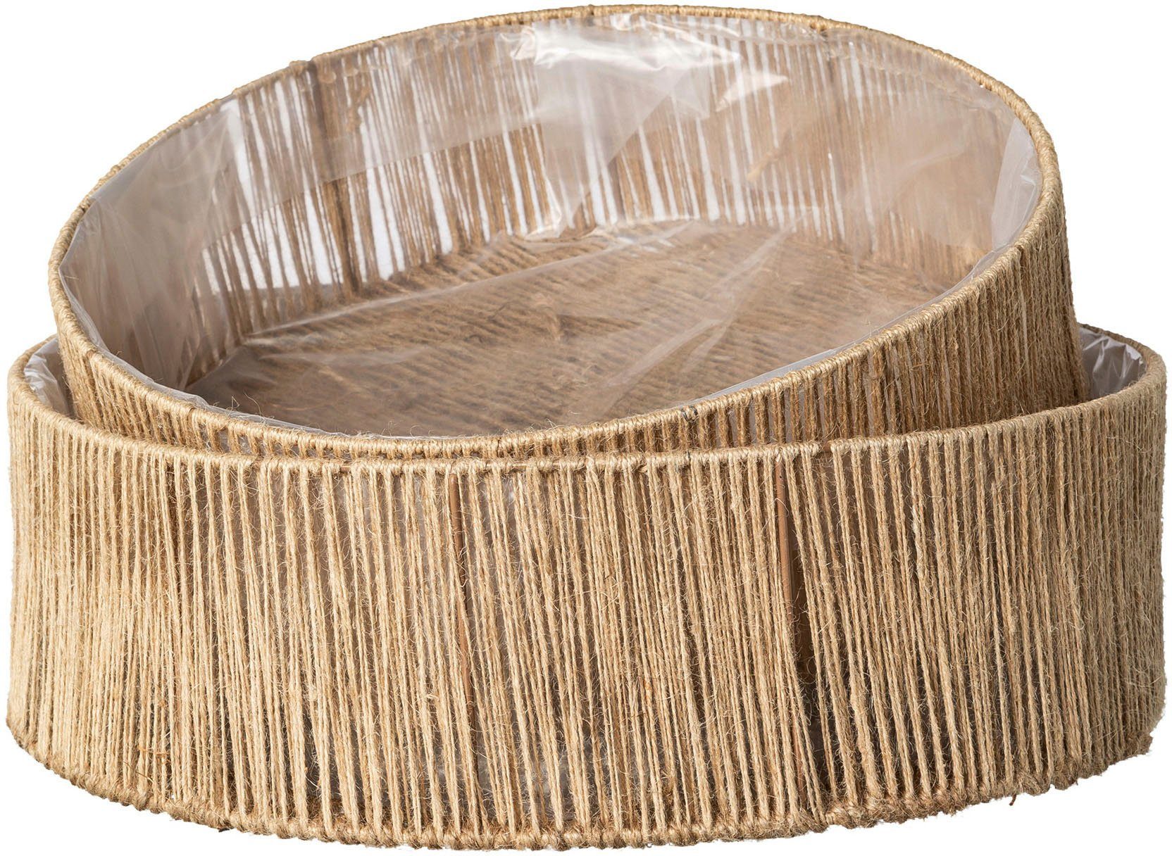Creativ home Übertopf Jutegefäße (Set, 2 St)