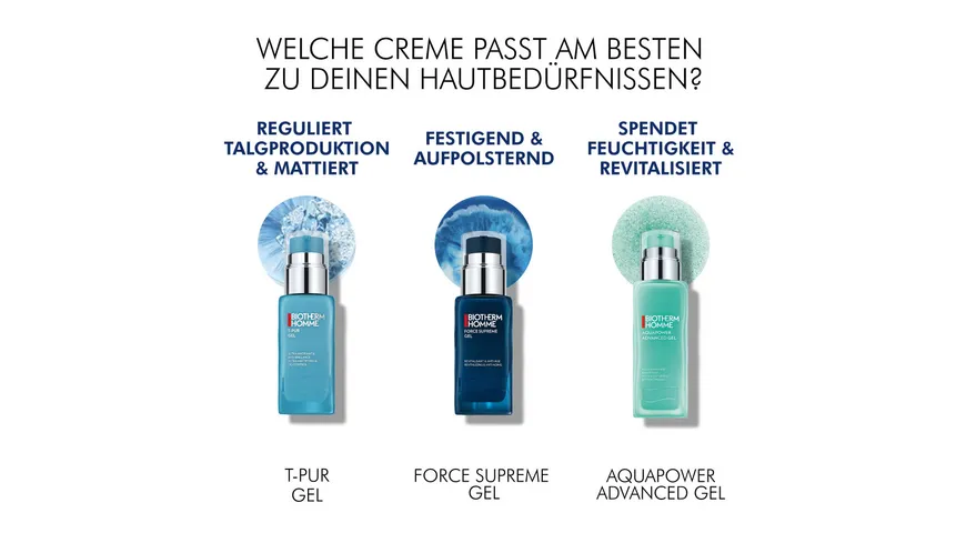 BIOTHERM HOMME Feuchtigkeitsgel T-Pur 50 ml