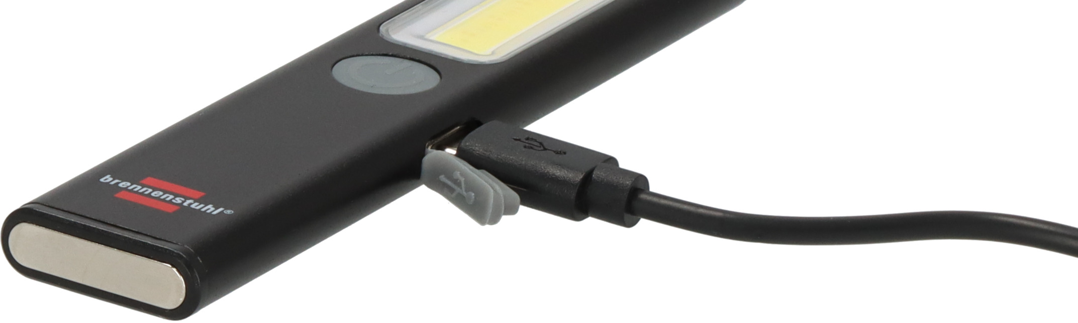 Brennenstuhl 1175590100 PL 200 Netz-/Akku-Arbeitsleuchte mit COB-LED und USB-C-Anschluss, 200 lm