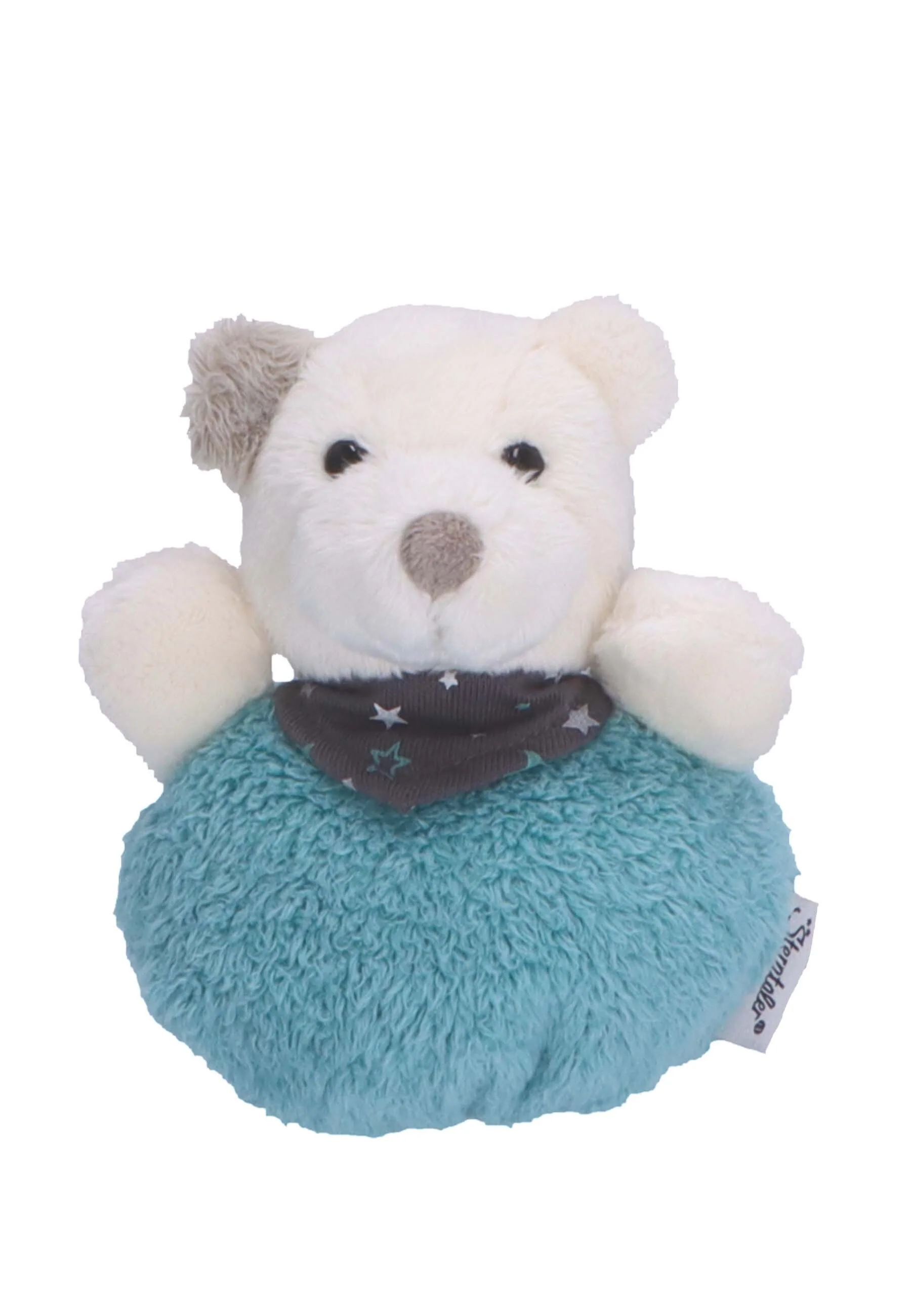 Knuddelsäckchen Eisbär Elia in Dunkeltürkis