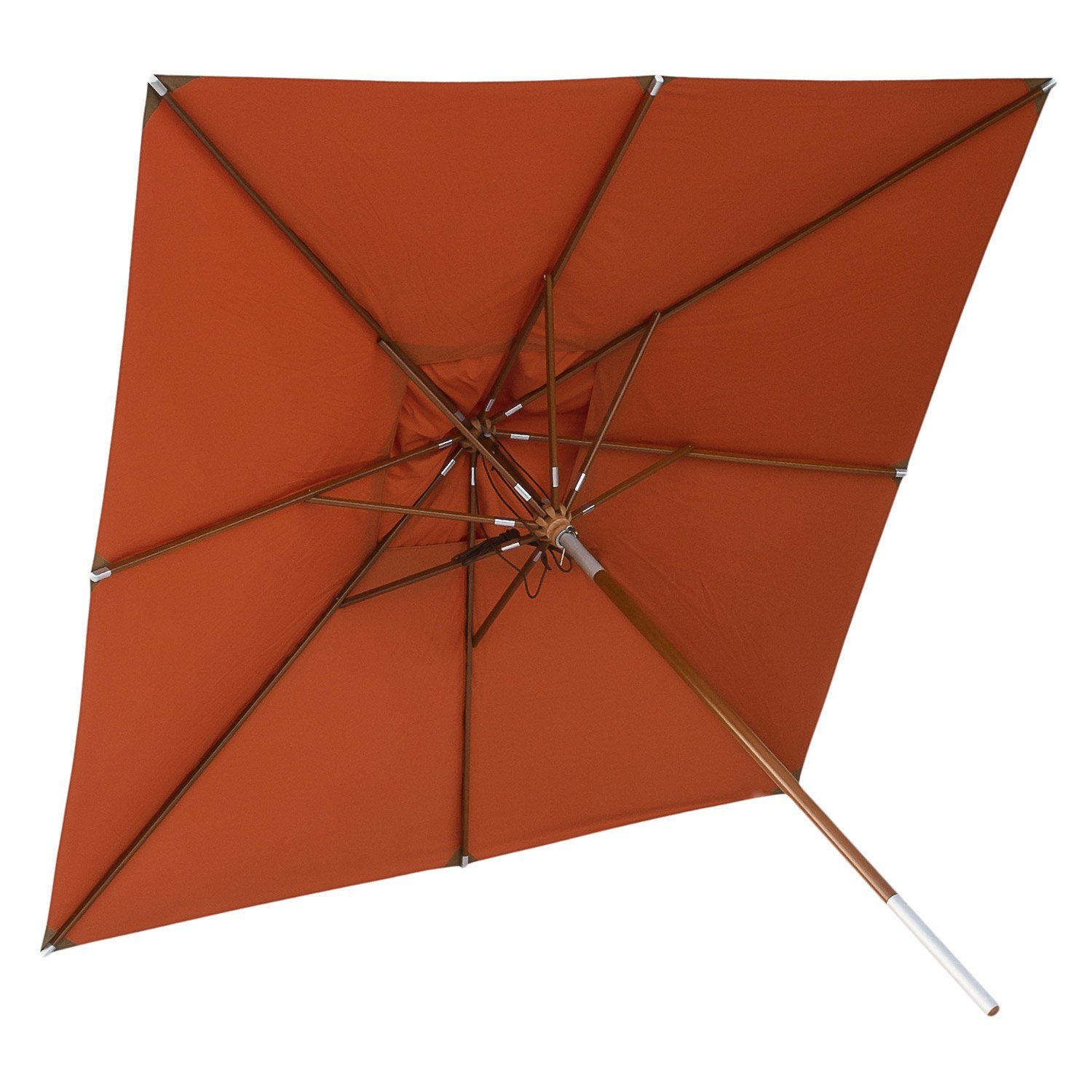 anndora-sonnenschirm Sonnenschirm 3x3m quadratisch Knickbar mit Dreh Kipp Mechanismus - Farbwahl