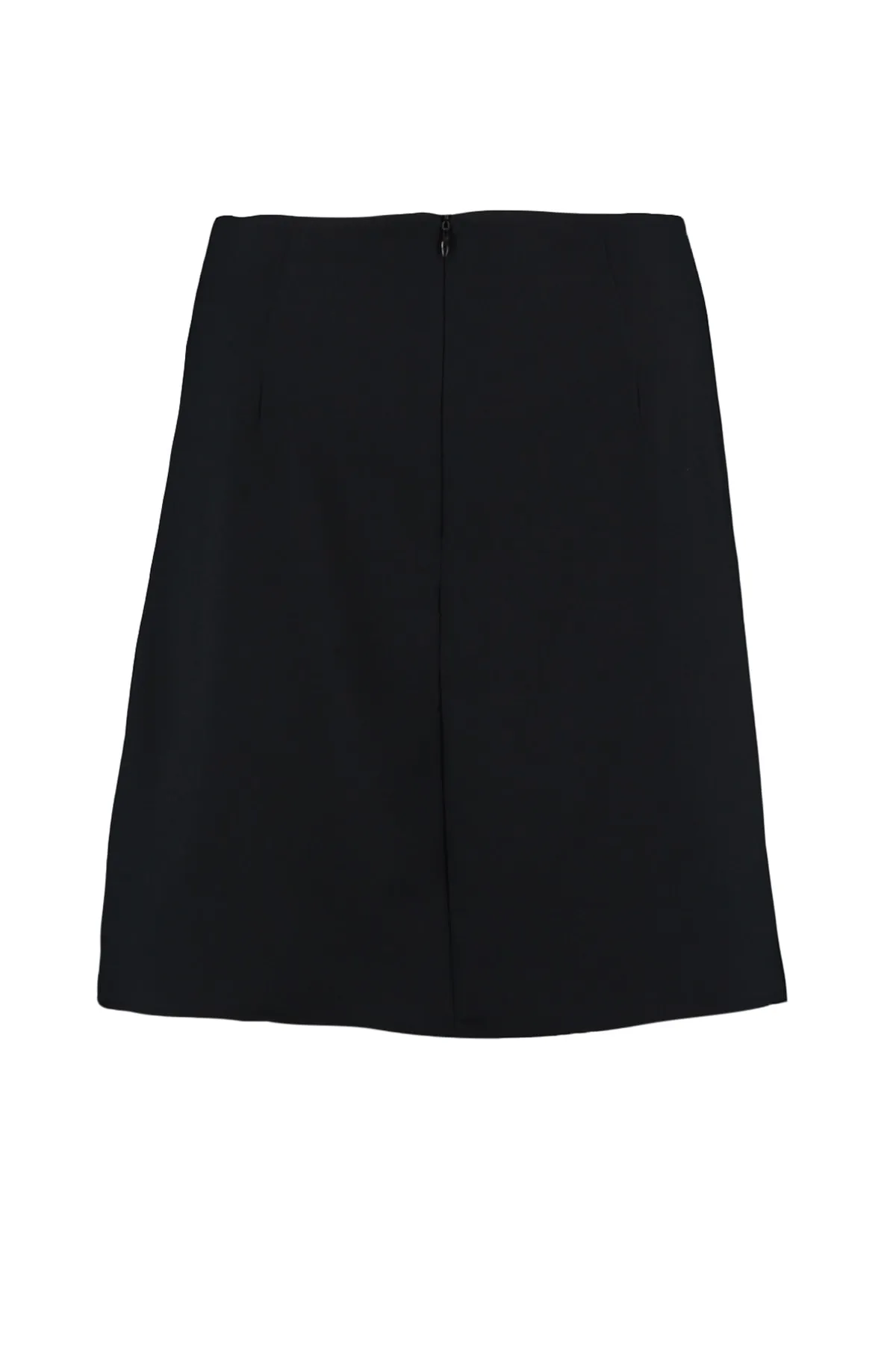 Trendyol Collection  Zweireihiger schwarzer Minirock - Raffung vorne, gewebt TWOAW20ET0094
