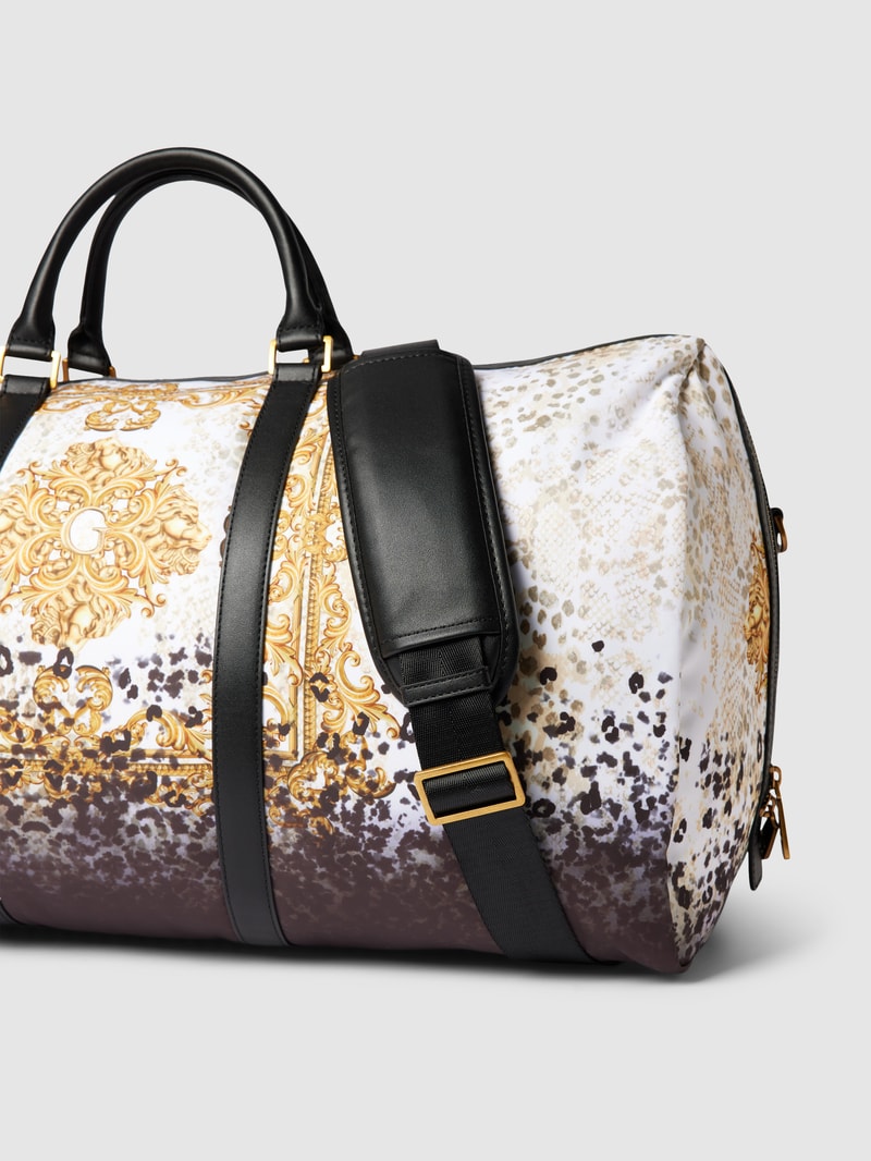 Weekender mit Label-Detail Modell 'KING' in gold
