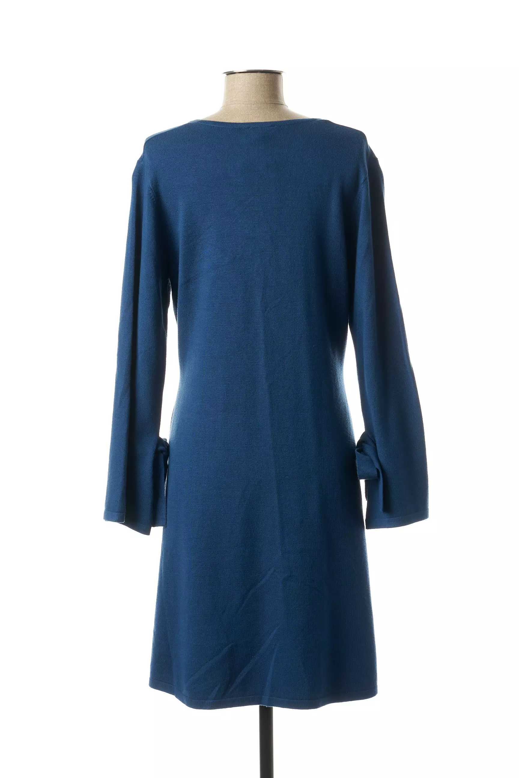 Marble Robes Courtes Femme couleur bleu