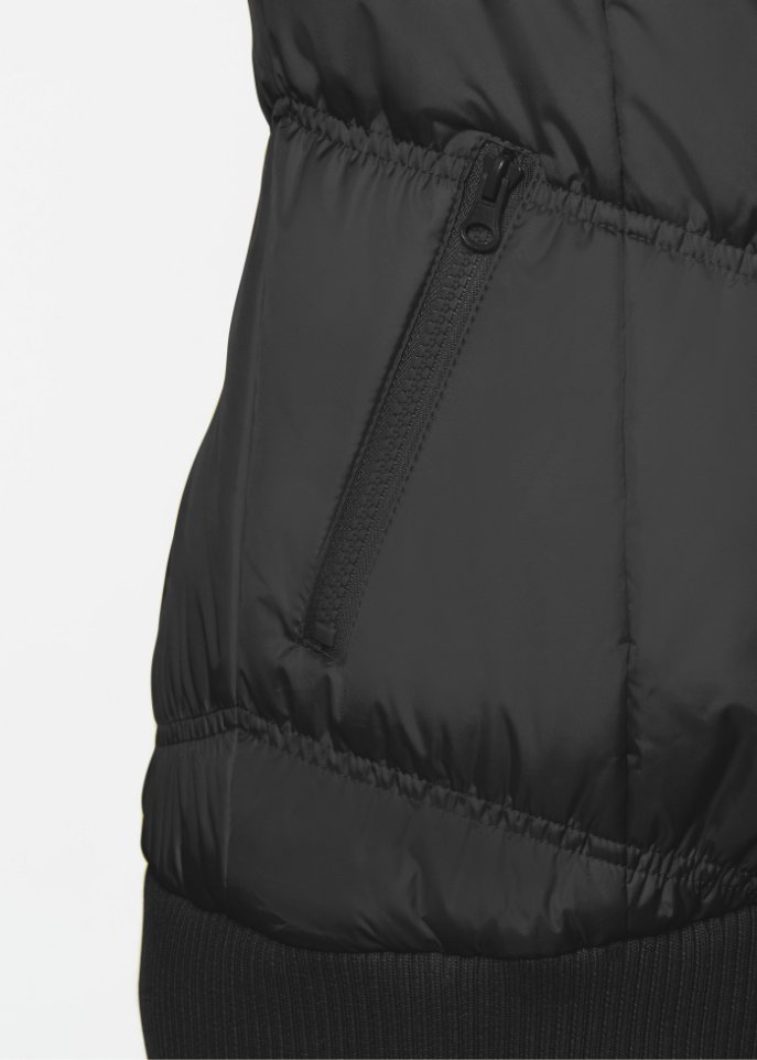 Steppjacke mit breitem Komfortbund und Kapuze