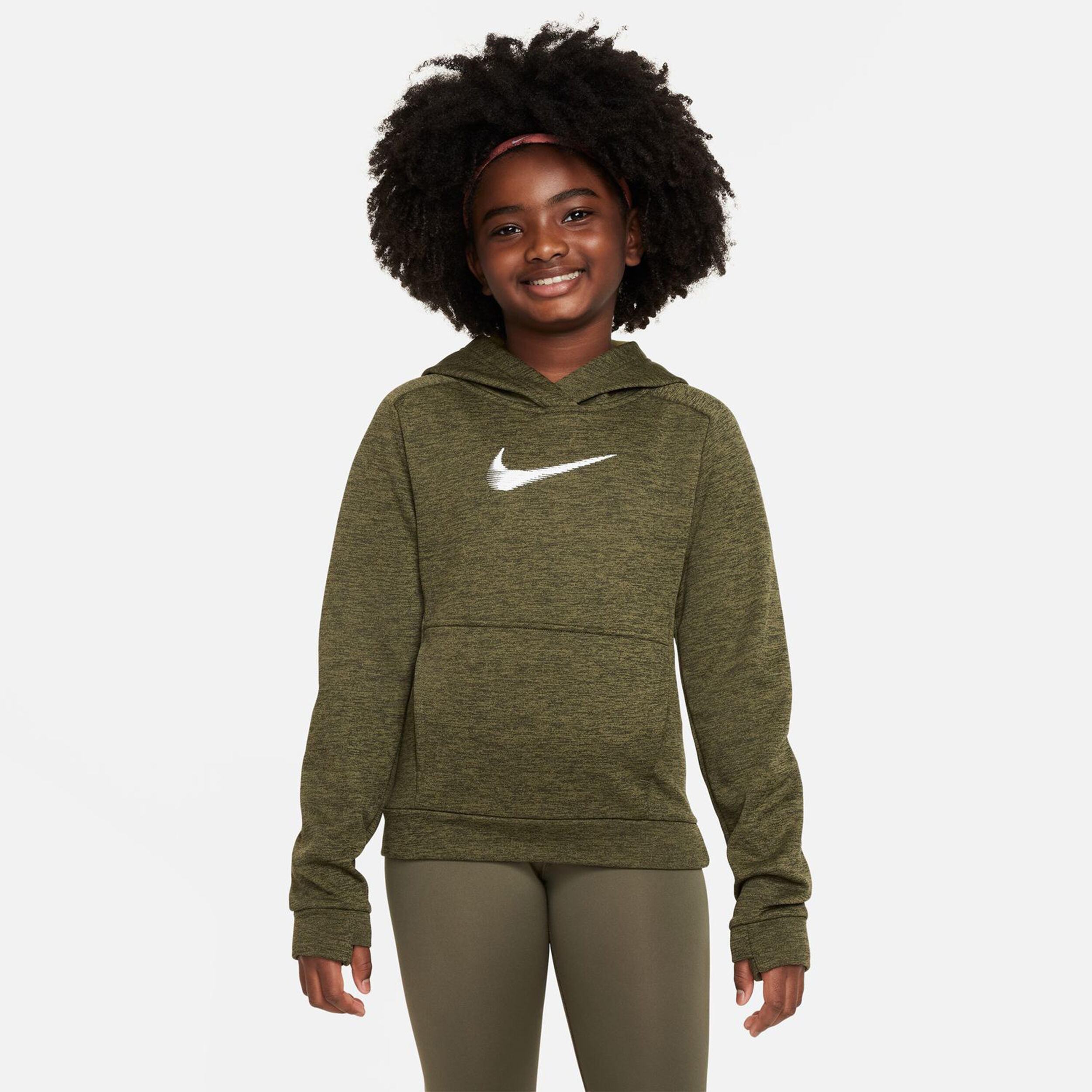 Therma-Fit Hoody Kinder - Oliv