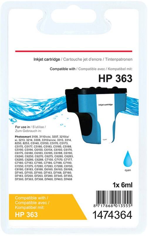 Viking 363 Kompatibel HP Tintenpatrone C8771EE Cyan