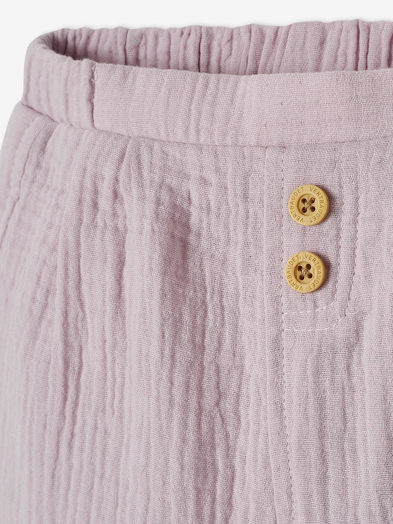 Vertbaudet Baby Wickeljacke aus Musselin - violett