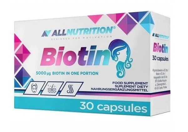 Allnutrition Biotin, Nahrungsergänzungsmittel mit 5000 mcg Biotin, Kapseln