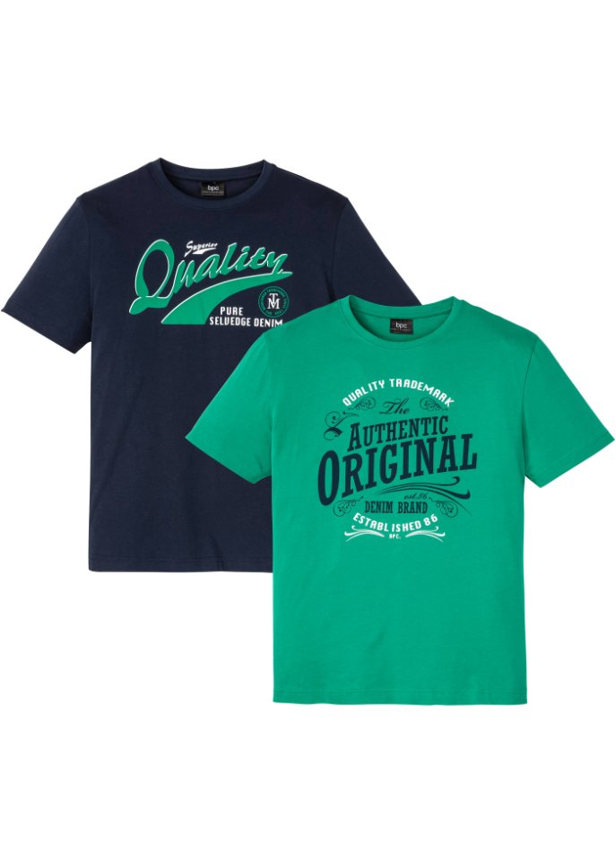 T-Shirt (2er Pack) mit Komfortschnitt