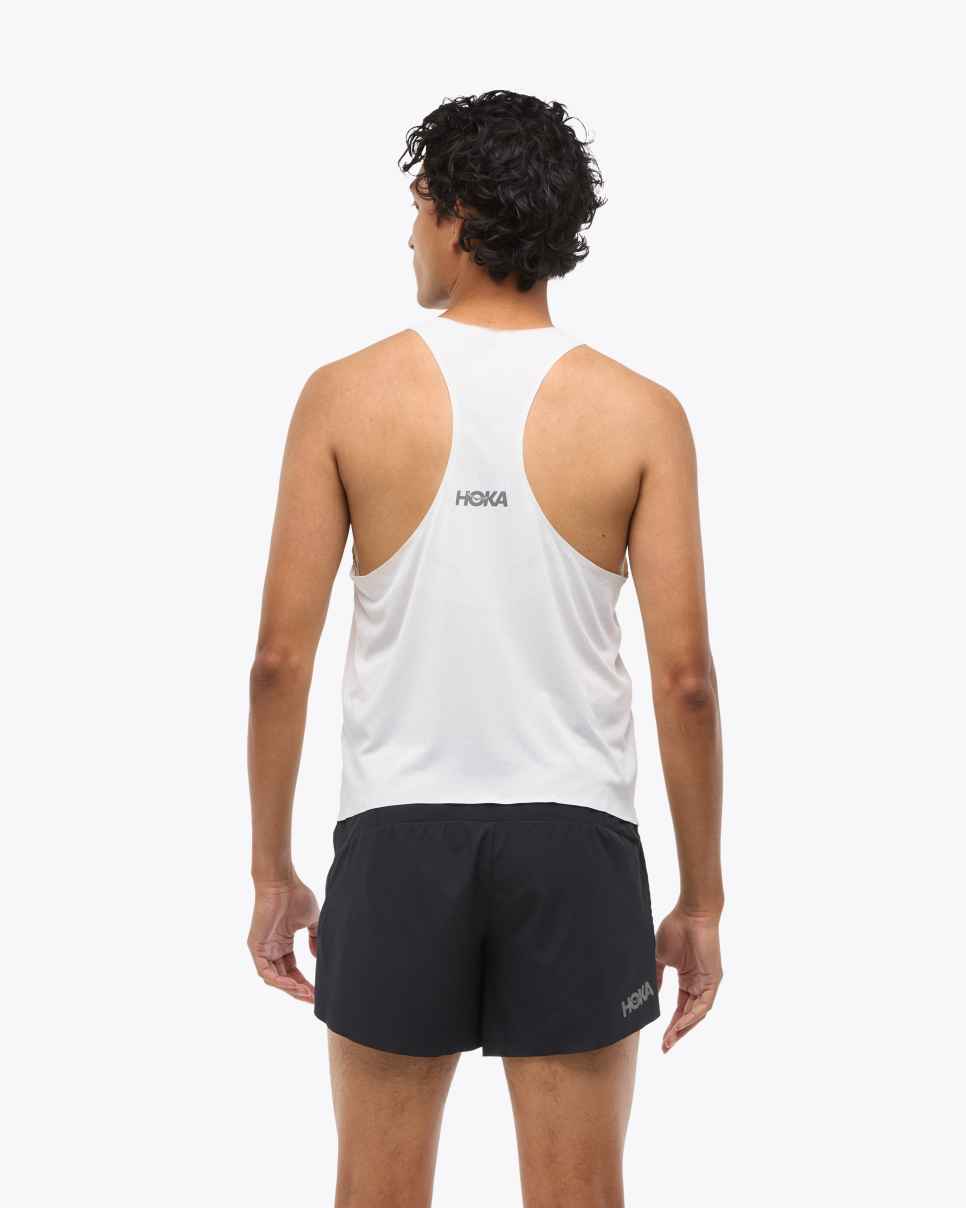 Race Day Singlet White