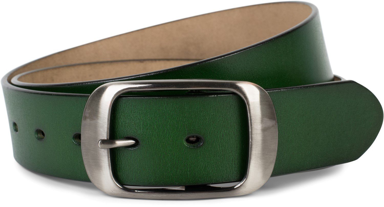 styleBREAKER Ledergürtel Unisex Leder Gürtel Unifarben