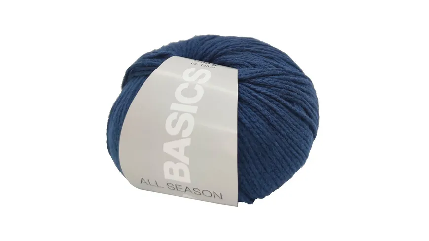 Lana Grossa Wolle Basics All Season 50 g 14 - blau