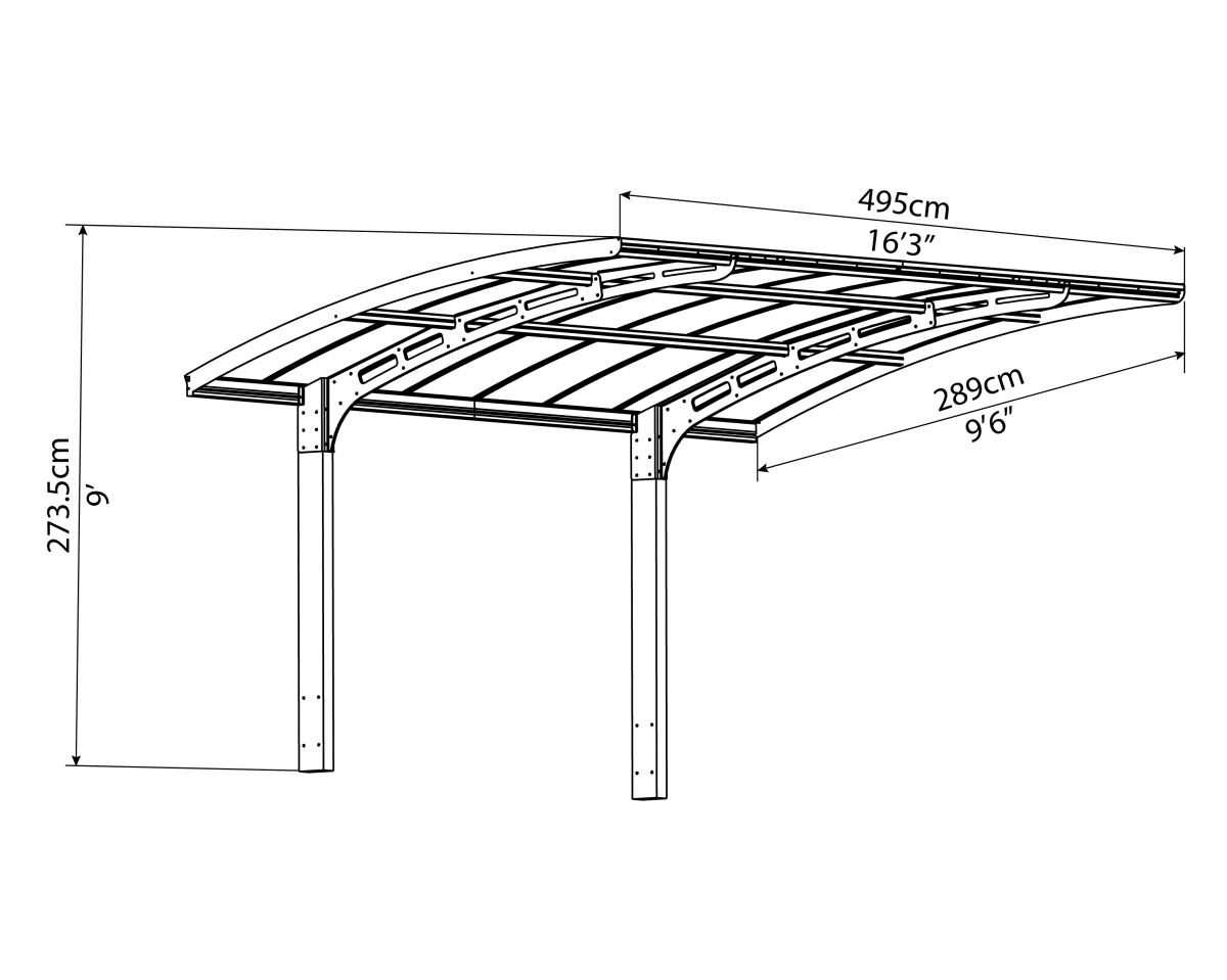 Canopia by Palram Carport Arizona Breeze 5000