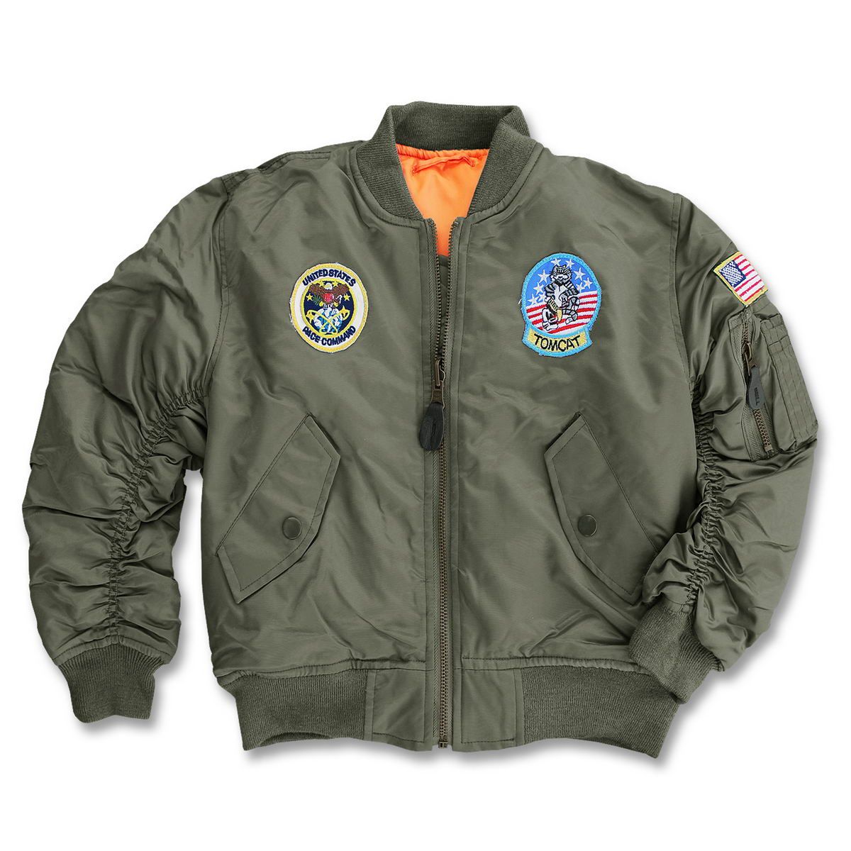 Kinder MA1 Fliegerjacke mit Abzeichen