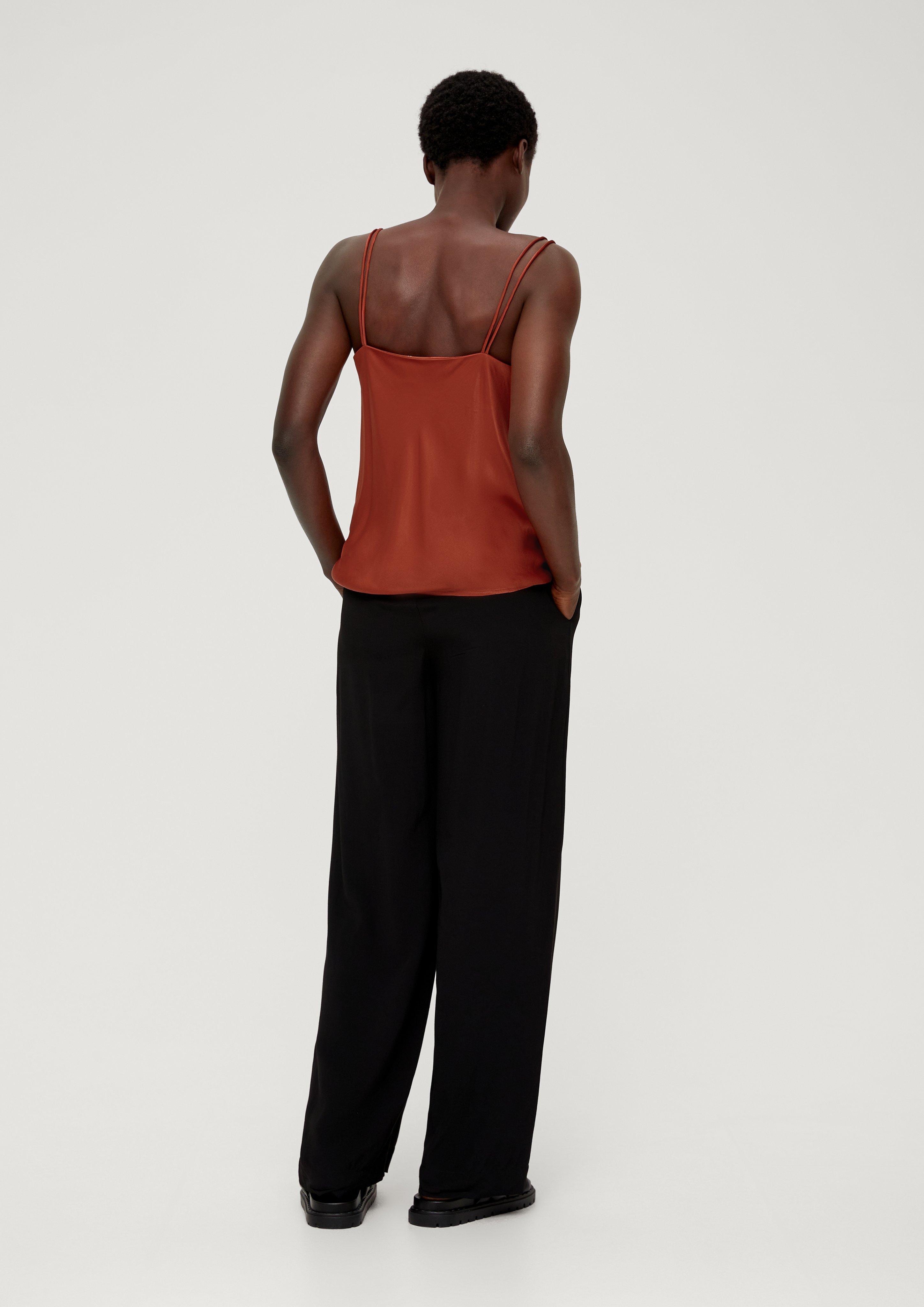 Satin-Top aus Viskose  2132060-2813