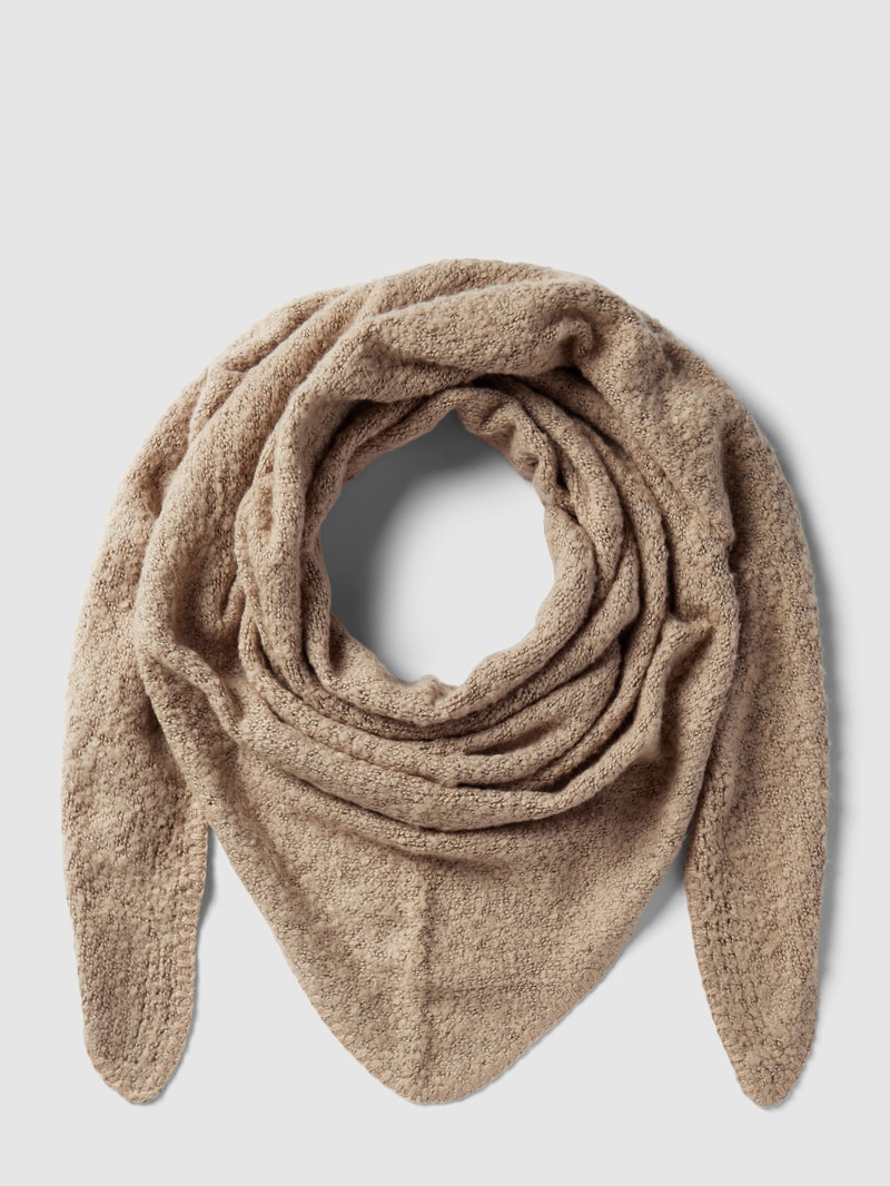 Schal mit Strukturmuster in beige