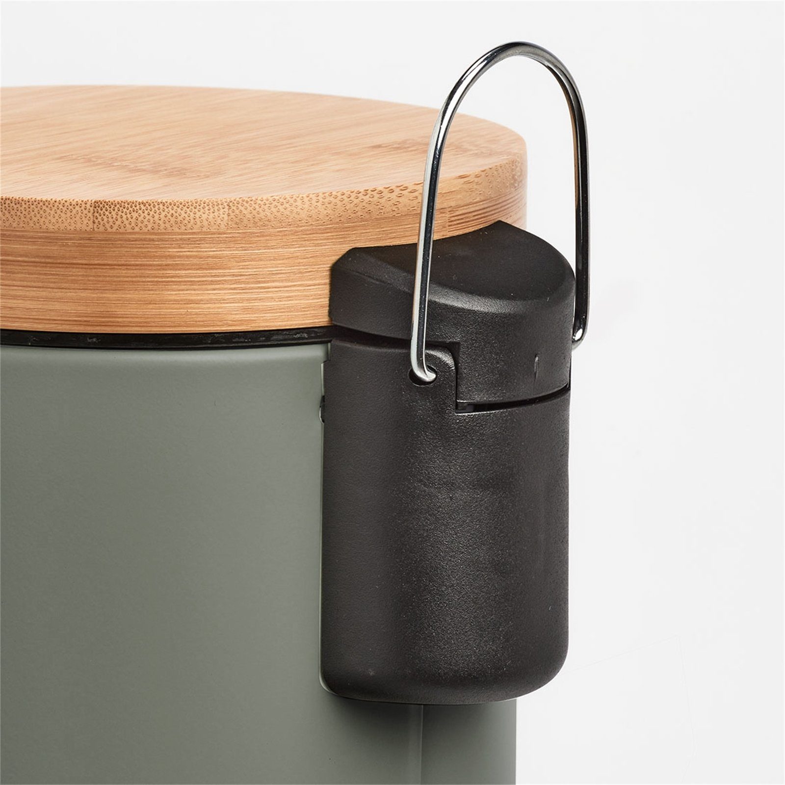 HTI-Living Kosmetikeimer WC Bürste und Kosmetikeimer Scandi Salbei